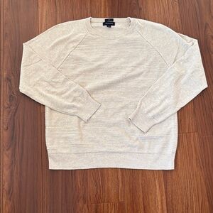 J. Crew Slim Cream Crewneck Sweatshirt